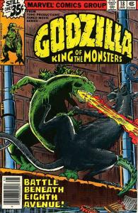 Godzilla #18 FN ; Marvel | January 1979 Shrunken