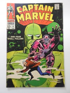 Captain Marvel #8  (1968) And Fear Shall Follow! Solid VG Condition!