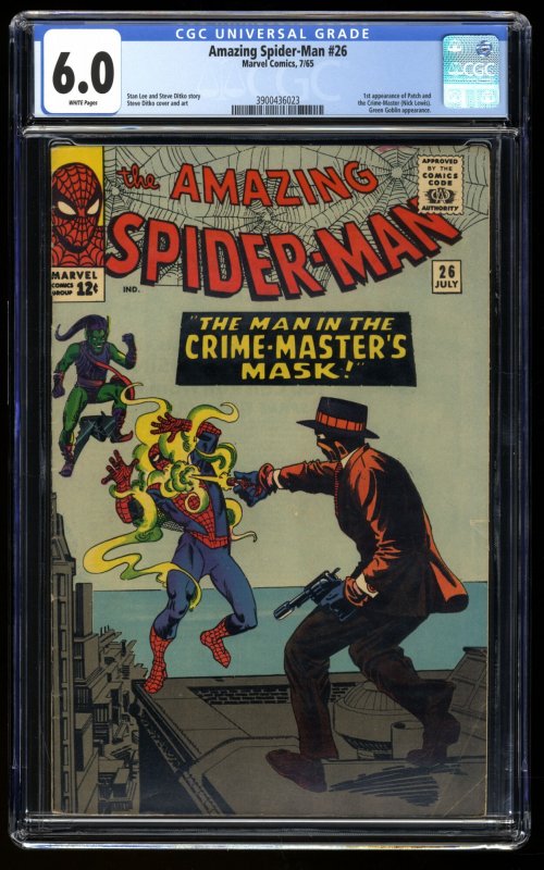 Amazing Spider-Man #26 CGC FN 6.0 Green Goblin 1st Appearance Crime Master!