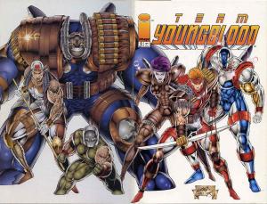 Team Youngblood #9 VF ; Image | Rob Liefeld White Cover Wrap