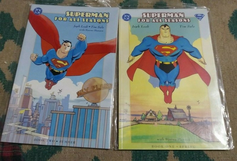 SUPERMAN - FOR ALL SEASONS GRAPHIC NOVEL # BOOK ONE +TWO  SMALLVILLE CLARK LANA