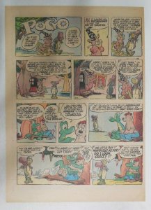 Pogo Sunday Page by Walt Kelly from 3/31/1957 Tabloid Size: 11 x 15 inches