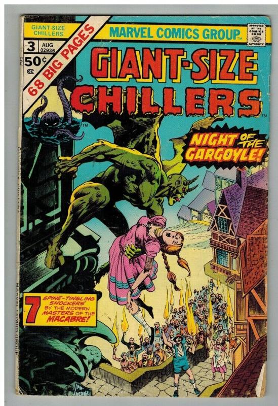 GIANT SIZE CHILLERS 3 G Aug. 1975 Wrightson