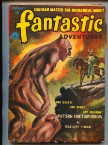 PULP:  Fantastic Adventures-Pulp-2/1952-Milton Lesser-Mallory Storm
