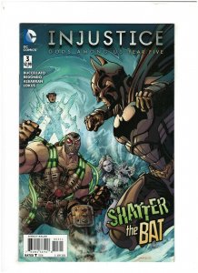 Injustice Gods Among Us: Year Five #3 DC Comics 2016 Batman vs. Bane NM- 9.2