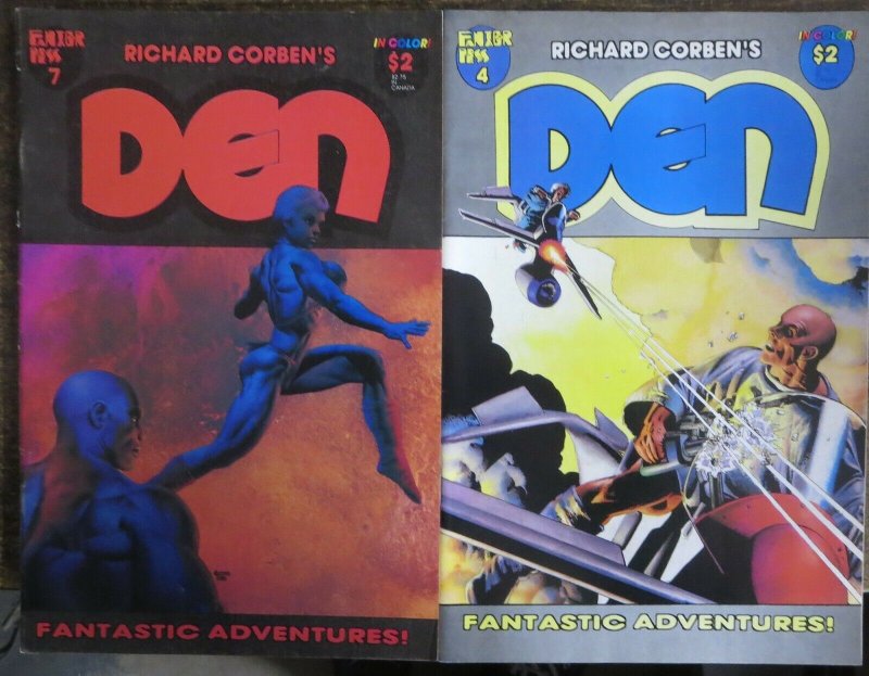 RICHARD CORBEN GRAB-BAG! 7 BOOKS!  Den! Rip in Time! Ragemoor! Fine or better!