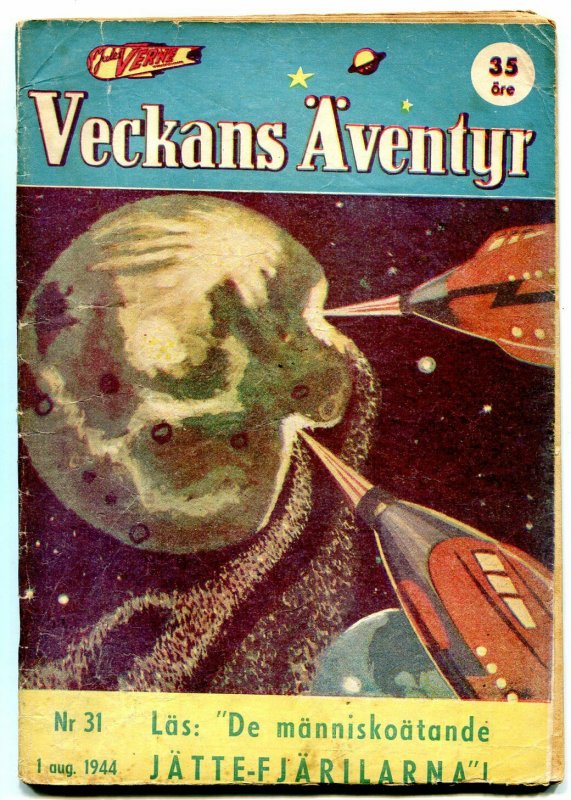 Veckans Aventyr #31 1944-Swedish comic Superman Jungle Jim VG