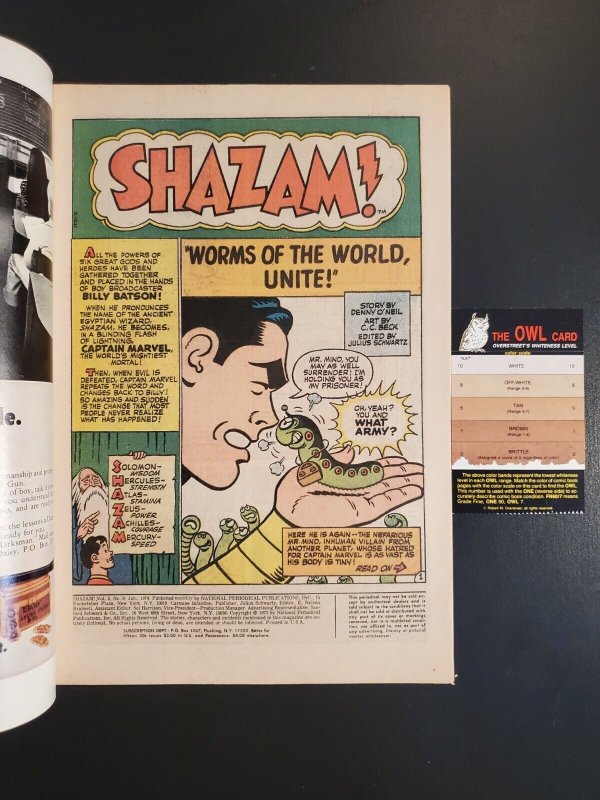 Shazam #9 (1973) DC Comics F/VF (7.0) Bronze Age |