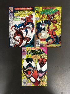 Amazing Spider-Man (1963) #361-363 (9.2/9.4) 1st Carnage Set