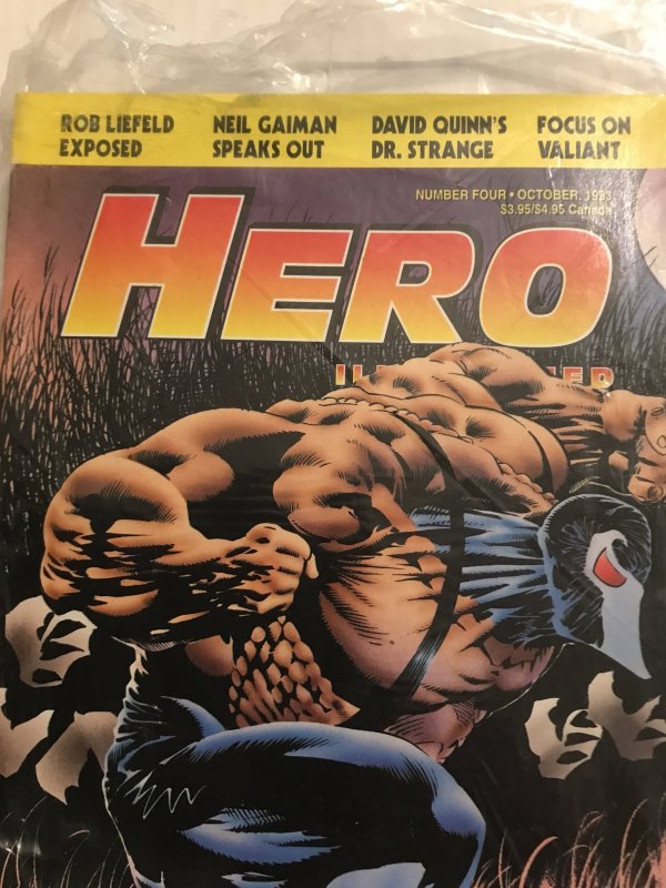 Hero Illustrated #4 Magazine : 10/93 NM; in bag with card & 2099 Limited Ashcan