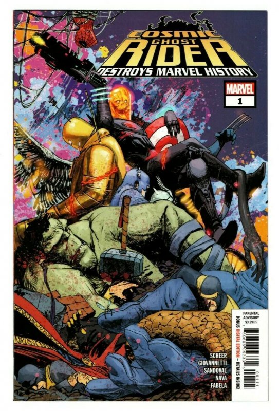 COSMIC GHOST RIDER DESTROYS MARVEL HISTORY #1 (2019) GERARDO ZAFFINO TRADE DRESS