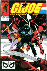 G.I. Joe #91 Marvel Comics 1989 VF- Death of Blind Master