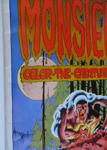 The MONSTERS COLOR the CREATURE BOOK, FN, Bernie Wrigthson, Berni, 11x17, 1974