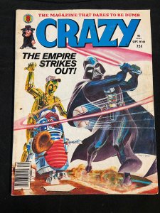 MARVEL CRAZY MAGAZINE STAR WARS THE EMPIRE STRIKES OUT COVER, TEEN HULK  FN/VF