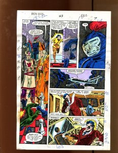 Iron Man #163 p.7 Color Guide Art - 1982 Art by Bob Sharen