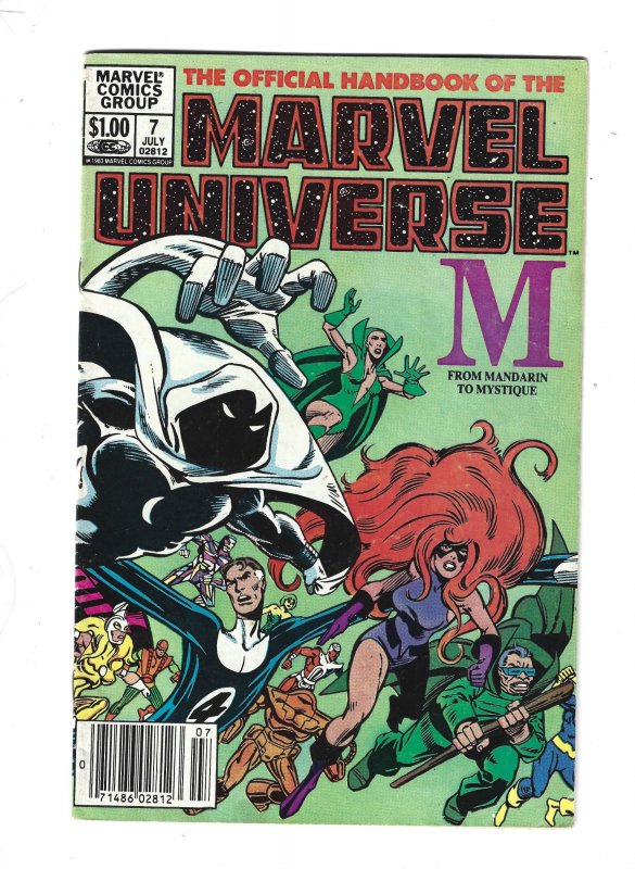 The Official Handbook of the Marvel Universe #3 through 11 (1983) rb1