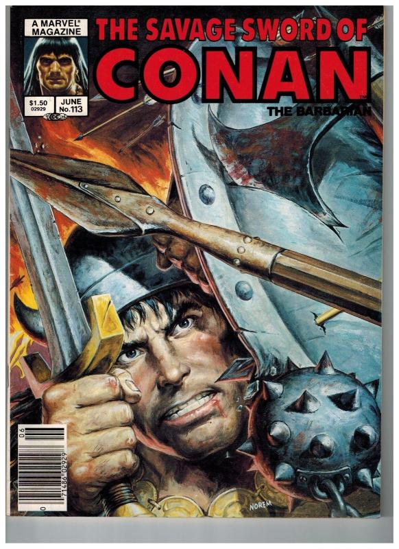 The Savage Sword Of Conan The Barbarian # 113 NM Marvel Magazine Sonja Kull S76