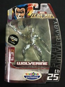 2006 MARVEL LEGENDS TOYS R US SILVER WOLVERINE  6 FIGURE SIGNED BY HERB TRIMPE