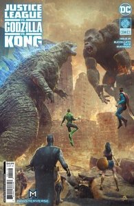 (2023) JUSTICE LEAGUE VS GODZILLA VS KONG #1 2nd Print Barends VARIANT COVER