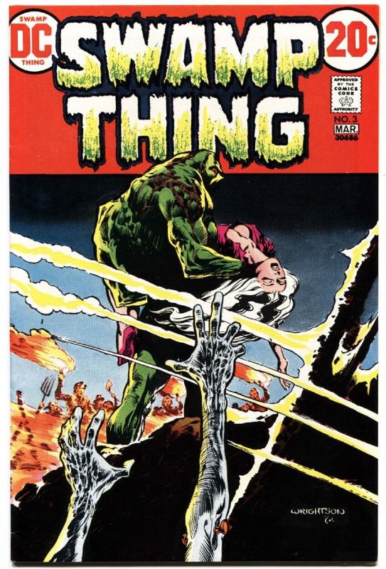 SWAMP THING #3-DC--1973--FIRST PATCHWORK MAN-ORIGINAL OWNER COPY-NM-