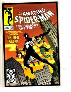 Amazing Spider-Man # 252 VF Marvel Comic Book Reprint Black Suit Appearance J321