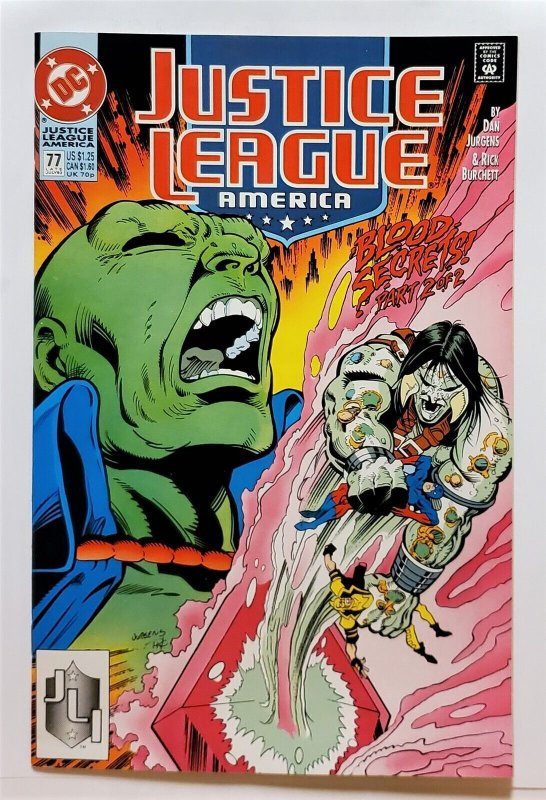 Justice League America #77 (July 1993, DC) 9.0 VF/NM  