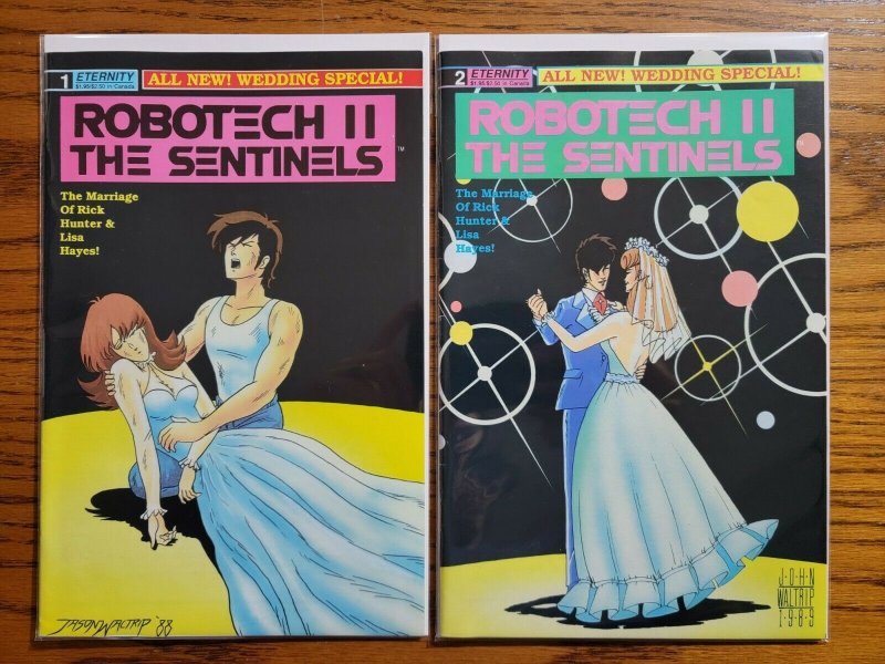 Robotech II: Sentinels - Wedding Special 1-2 Complete Set Run! ~ NEAR MINT NM ~