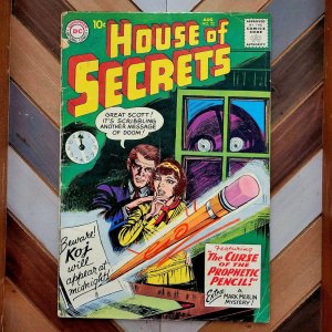 HOUSE OF SECRETS #23 GD/VG DC 1959 1st App MARK MERLIN 10-cent Cover Silver Age