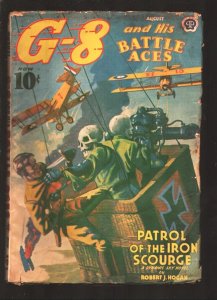 G-8 and His Battle Aces 8/1939-Skeletons fight with G-8 on this weird menace ...