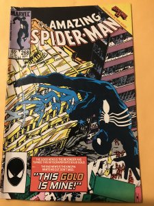 THE AMAZING SPIDER-MAN #268 : Marvel 9/85 Fn/VF; Black Costume