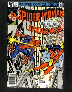 Spider-Woman (1978) #20 Vs. Spider-Man!