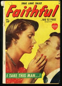 FAITHFUL #1-1949 ATLAS ROMANCE COMIC-PHOTO COVER G+