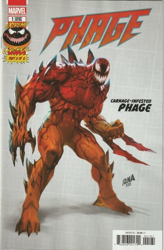 Extreme Carnage Phage # 1 Nakayama 1:10 Variant Cover NM Marvel  [A6] 