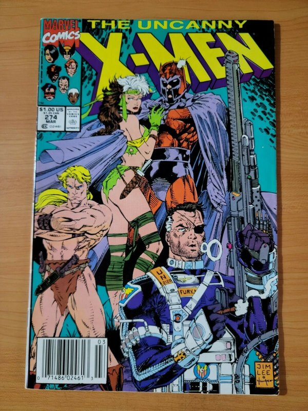 Uncanny X-Men #274 Newsstand Edition ~ NEAR MINT NM ~ 1991 Marvel Comics