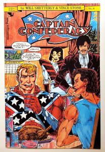 Captain Confederacy #4 2nd Printing (1986, Steeldragon) 7.5 VF-