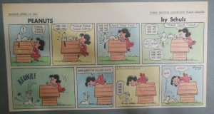 Peanuts Sunday Page by Charles Schulz from 4/23/1961 Size: ~7.5 x 15 inches