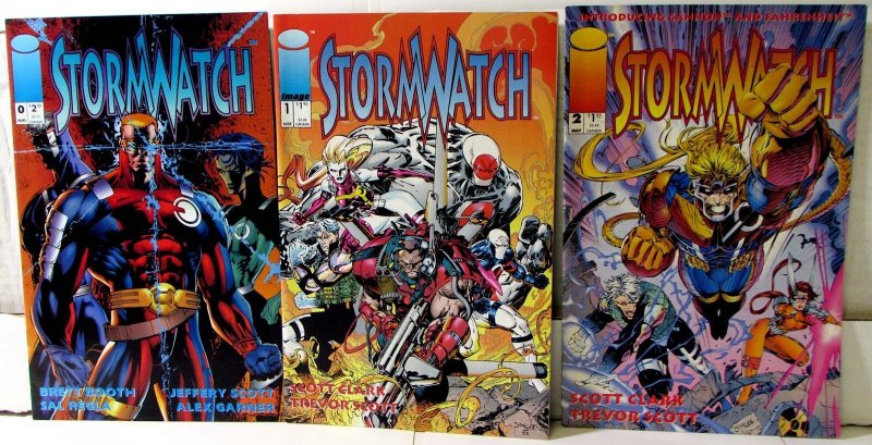 StormWatch Lot 3 #0, 1, 2 1993 Image Battalion Fuji Winter Diva Comics