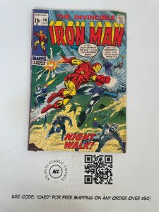 Invincible Iron Man # 40 VG- Marvel Comic Book Nick Fury Avengers Hulk 11 J224