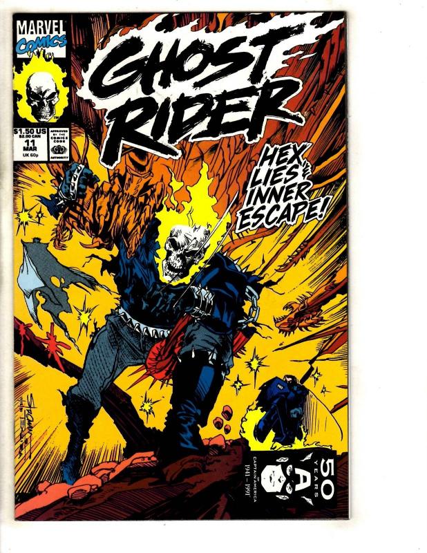 Lot Of 10 Ghost Rider Marvel Comic Books # 11 12 13 14 15 16 17 18 19 20 DB3