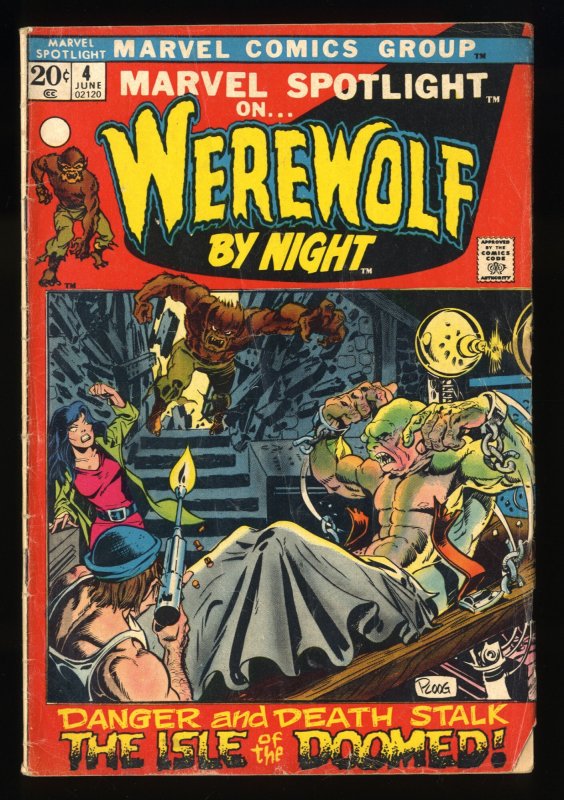 Marvel Spotlight #4 GD/VG 3.0 3rd Appearance Werewolf by Night!