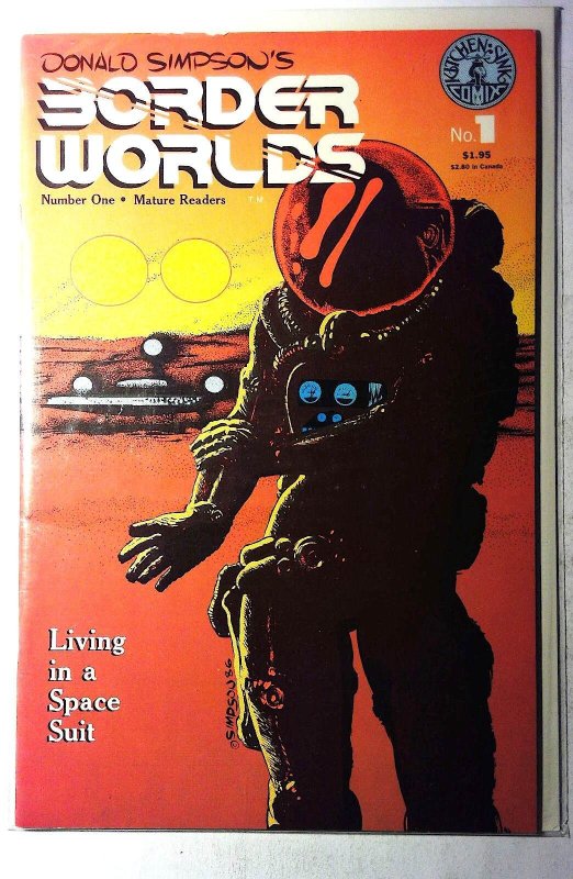 Border Worlds #1 (1986) Kitchen Sink Press 1st Print Comic Book
