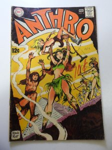 Anthro #4 (1969) VG Condition writing in ink on fc