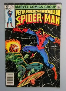 Spectacular Spider-Man #56 VG NEWSSTAND Marvel 1981 LN1