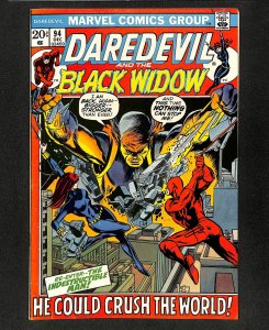 Daredevil #94 He Can Crush the World! Black Widow!
