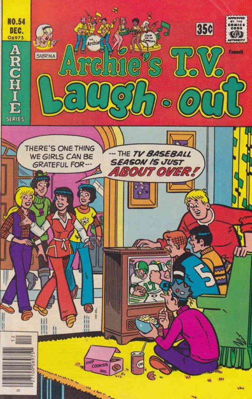 Archie's TV Laugh-Out #54 VG ; Archie | low grade comic December 1977 Football