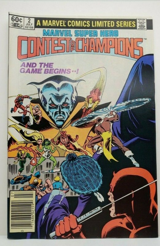 Marvel Super Hero Contest of Champions #2 Newsstand edition Marvel (1982) 