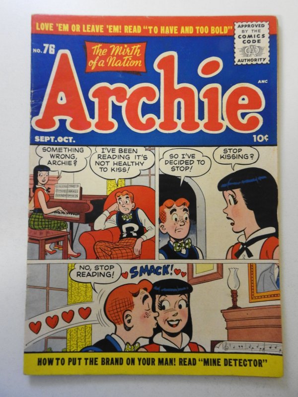 Archie Comics #76 (1955) FN- Condition!