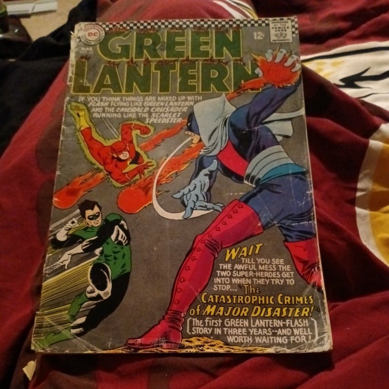 GREEN LANTERN 43 DC comics 1ST APPEARANCE MAJOR DISASTER FLASH CAROL FERRIS 1966