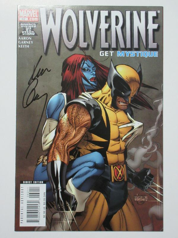 Wolverine (Marvel v3 2008) #62 Warzone Mystique! Signed by Ron Garney