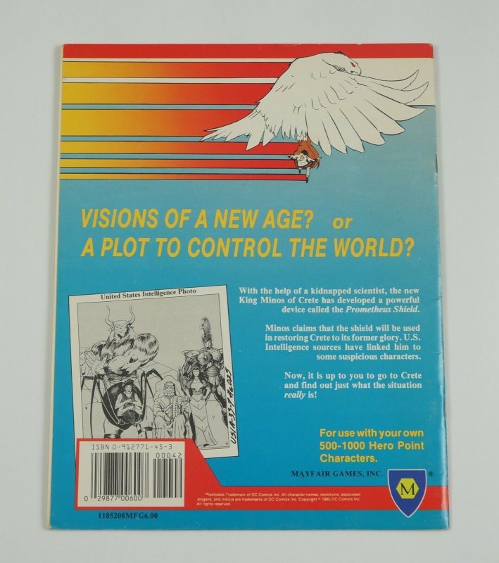 Project Prometheus: A DC Heroes RPG Adventure Module FN 1985 Mayfair Games 208 